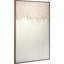 Natural And White Abstract Canvas With Natural Frame Large - Single Picture Frame Print on Canvas