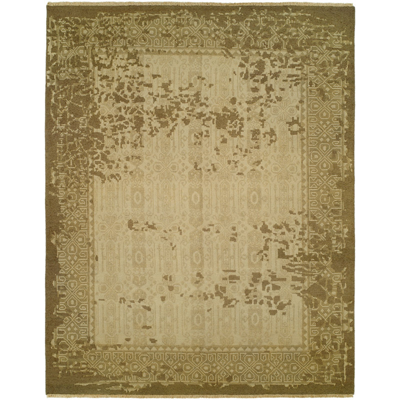Wool Oriental Area Rug, Rectangle 6' x 9'