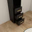 Armoire de rangement latérale 85 85 hauts avec 3 tiroirs et 4 tablettes-133701326