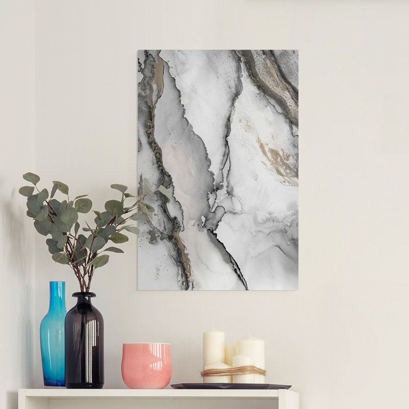 «Abstract Ink Fantasy I», impression sur toile seulement - non encadrée, H 48 po x l 32 po