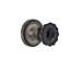 Rope Rosette with Crystal Black Door Knob-135579227