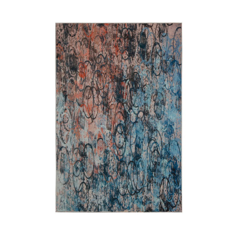 Premium Hall Carpet, 3D Digital Printed, 39.4 x 59.1 Inches | 100% Polyester, Antibacterial, Non-Slip Underside | Pile Height: 0.04 Inches, Machine Washable, Ideal for Living Room & Entryway Decor