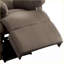 Fauteuil inclinable inclinable moderne avec accoudoirs coussinés | Tissu brun clair