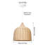 Luminaire suspendu en dôme naturel à 1 lumière Karinne-433722963