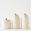 Ceramic Jar With Acacia Lid
