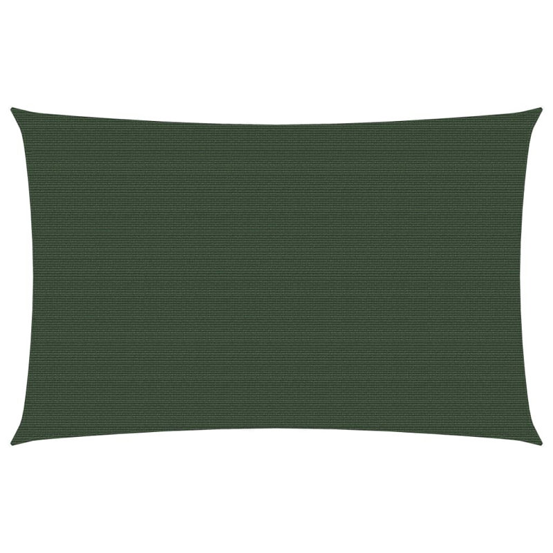 Bakerstown 3m x 4.5m Rectangular Shade Sail, 2m x 4.5m, Dark Green