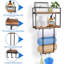 Porte-serviettes mural - Conception peu encombrante pour les petites salles de bain - Organisateur de serviettes polyvalent