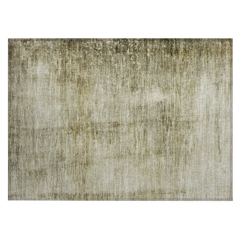 Washable Abstract Indoor / Outdoor Rug, Rectangle 1'8" x 2'6"
