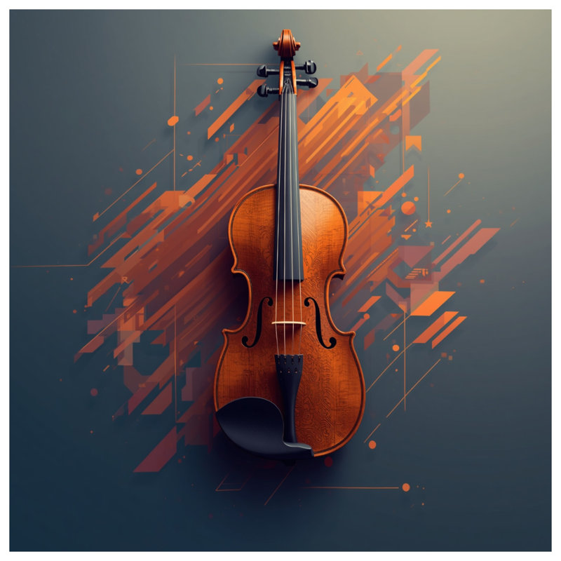 Housses de couette abstraites pour violon, Twin