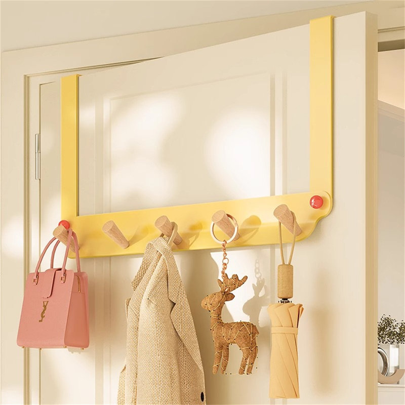 Crochet en fer sans porte, H 8,85 po x l 17,32 po x P 1,83 po