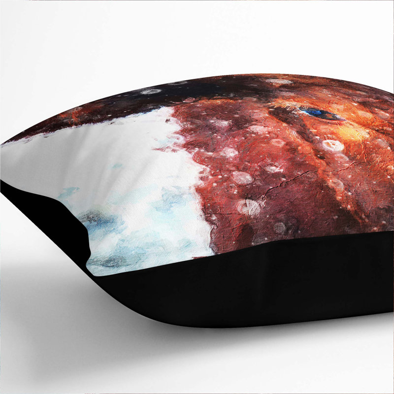 Square Throw Cushion, Black, 40cm H x 40cm W x 15cm D