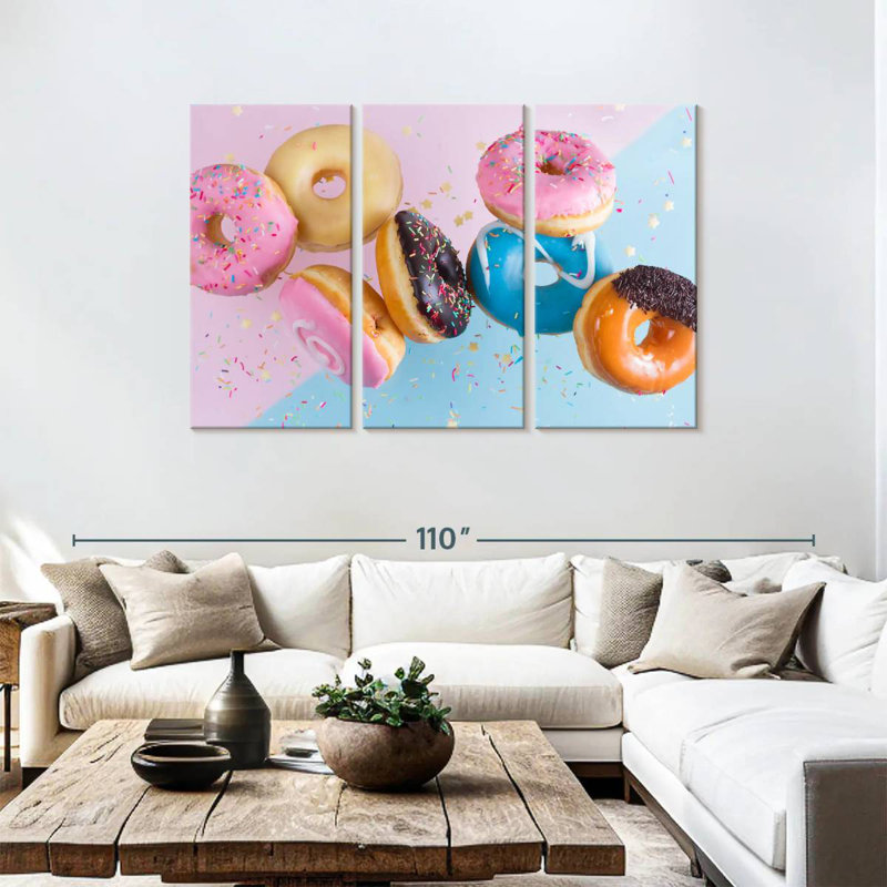 Yarlin Doughnut Party, 48" H x 74" W