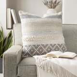 Ducret Geometric Wool Blend Throw Pillow