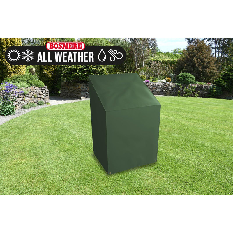 All-Weather Outdoor Armchair Cover, 89cm H x 66cm W x 66cm D, Green