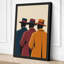 Three Figures in Coats Modern - Wrapped Canvas-1422013668-1422013664