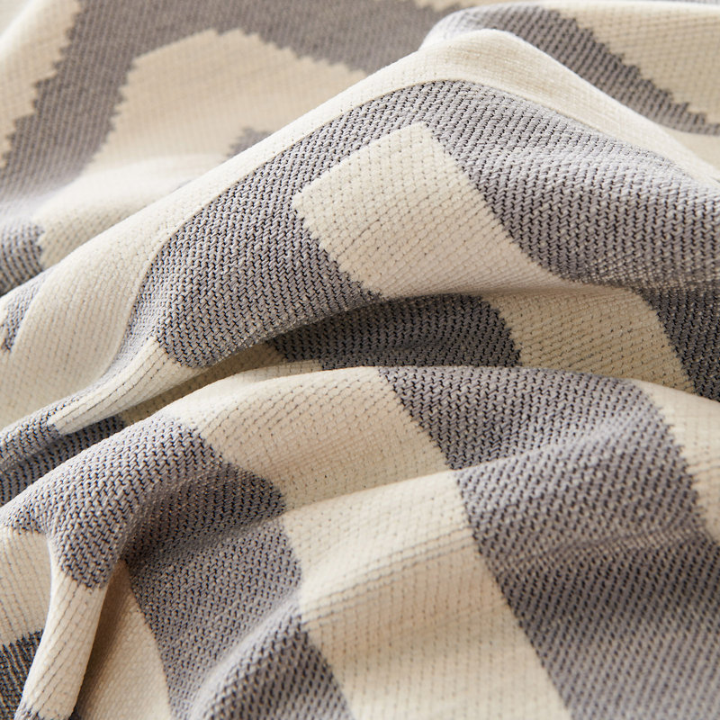 Housse pour canapé modulaire Boho Chenille, Gris, H 91 po x l 150 po x P 0,2 po