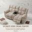 Canapé inclinable double Corduroy