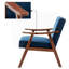 Chaise rembourrée en velours-64067395