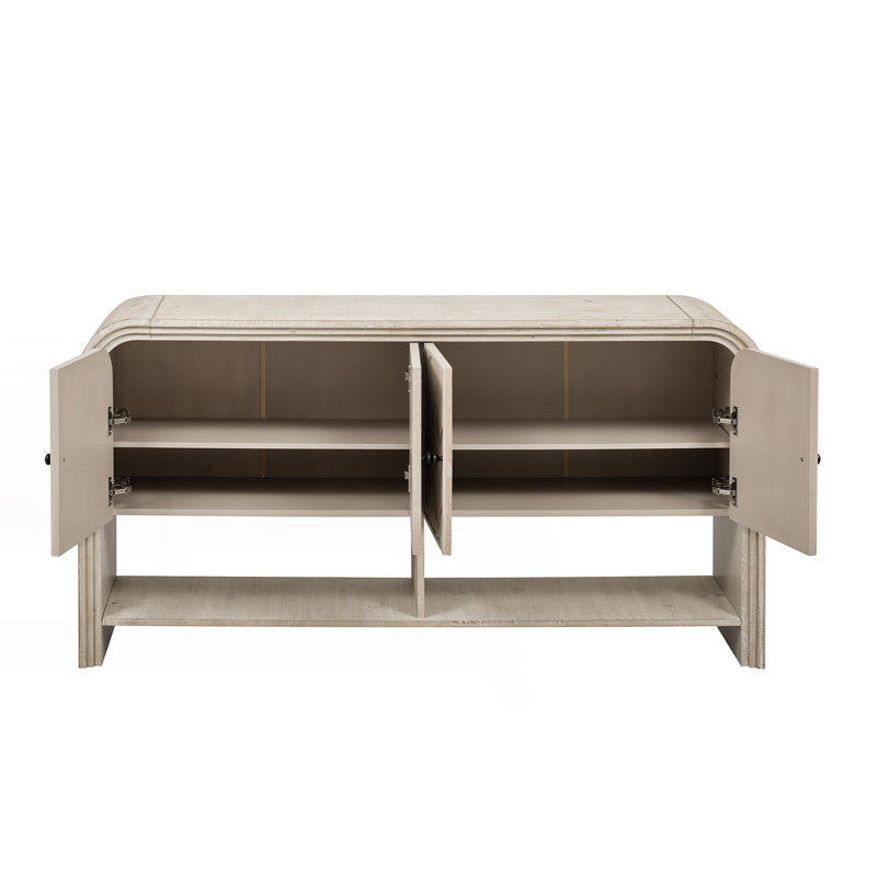 Console polyvalente à 4 portes, derrière le canapé, Beige