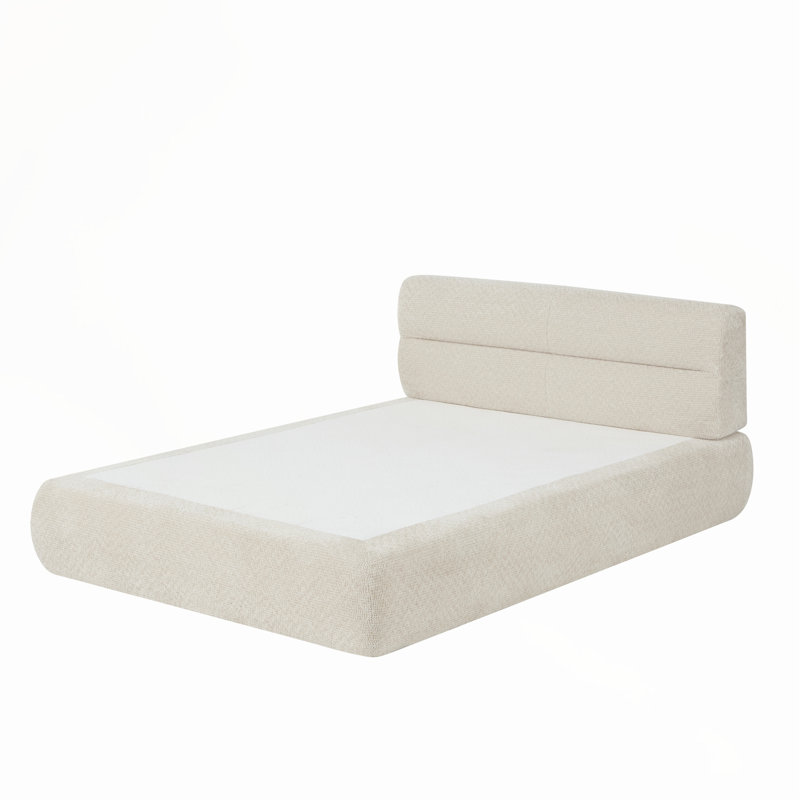 Lit compressible en chenille pour salon, appartement, Kaki pâle