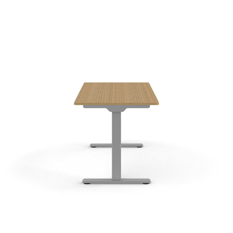 eFloat Go 2.0 Height Adjustable Standing Desk, 58"W x 29" D, Bamboo