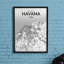 Havana City Map - No Frame Print-1255606358