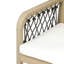 Chaises de salle à manger robustes pour patio, en bois d'acacia et corde, style rustique moderne pour l'extérieur-1955566705