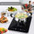 NutriChef Chrome Electric Cooktop