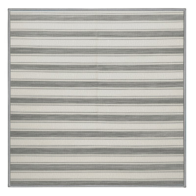  Tapis gris délavé à rayures lavables