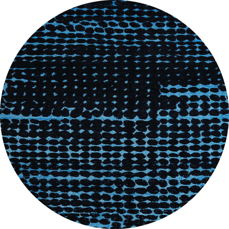 Tapis abstrait moderne 4395, Rond 5 pi