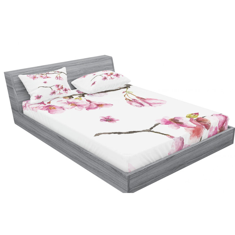 Microfiber Sheet Set, Queen Sheet Set with Fitted Sheet