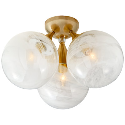 AERIN Cristol Large Triple Flush Mount
