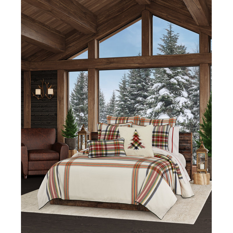 Christopher Plaid Cotton King/California King Duvet Cover Set