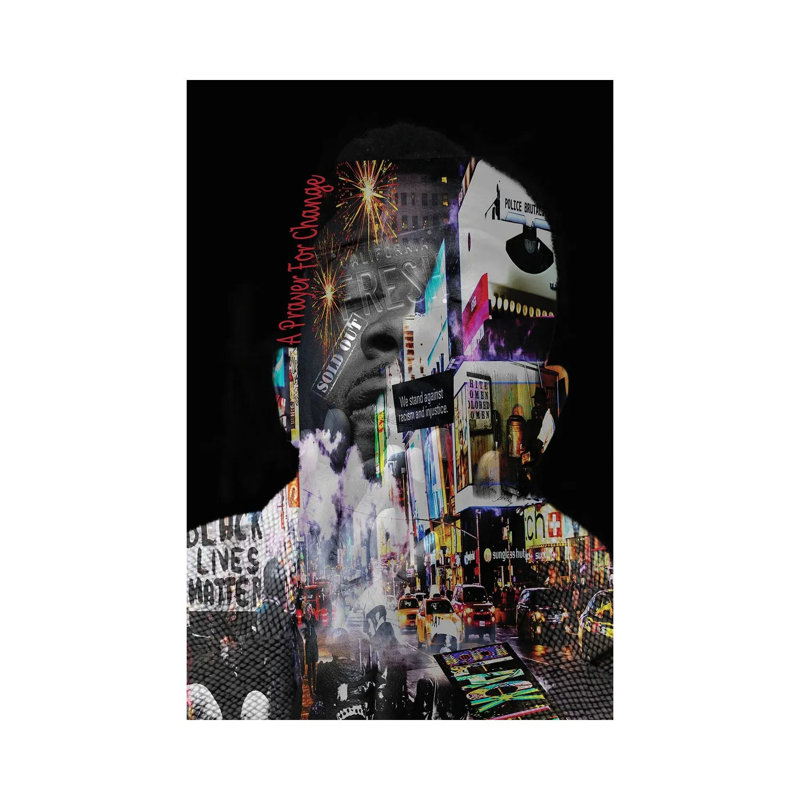 Black Lives Matter - A Prayer For Change by Yvonne Coleman Burney - Print on Canvas, Wrapped Canvas