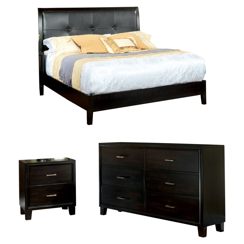 Keilianys Solid Wood Piece Bedroom Set