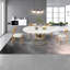 Ensembles de table de salle à manger extensible avec marbre et bois pour les cuisines modernes