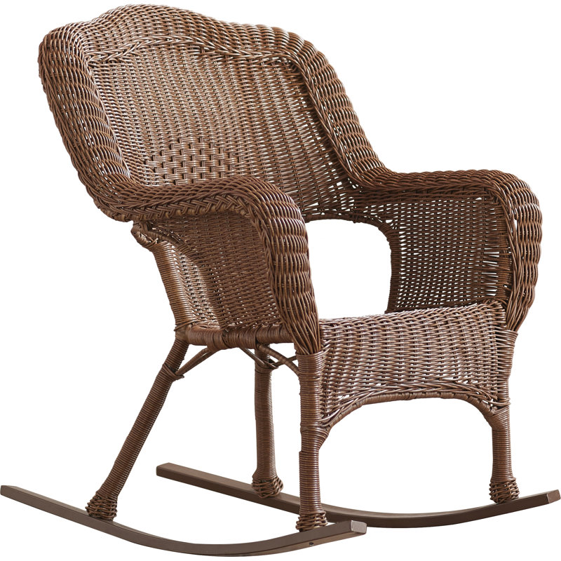 Arved Wicker Outdoor Chair, Antique Pecan