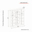 135.7cm H x 125cm W Library Bookcase-25305478