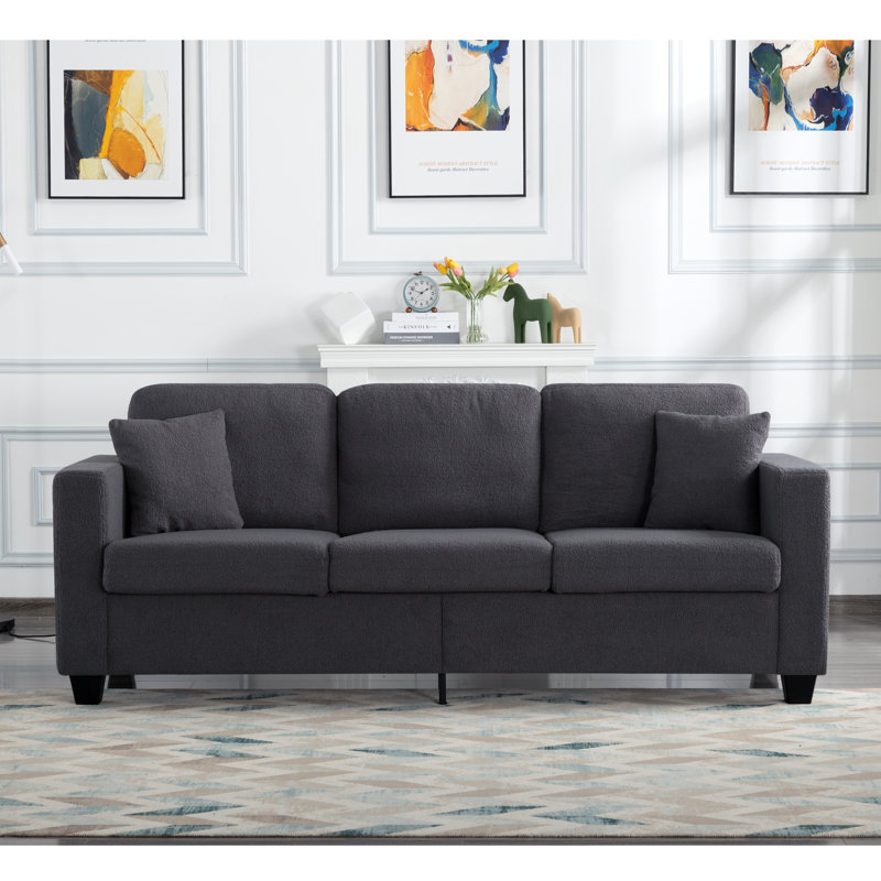 Canapé 86,6 po, Gris