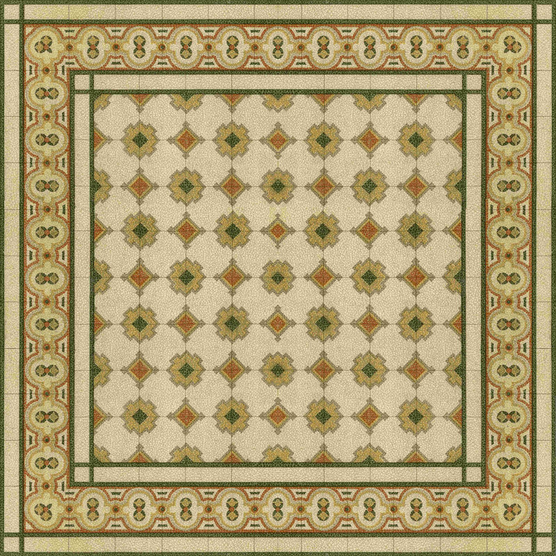 Mosaïque italienne II, H 12 po x l 12 po