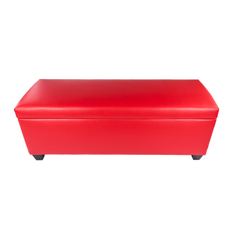 Banc de rangement pour chaussures 36 paire Kenyon, Rouge/bleu