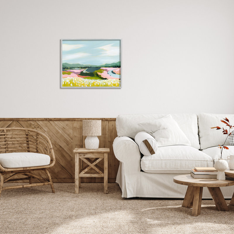 Art moderne de la montagne, H 24 po x l 30 po, Estampe numérique Farmhouse