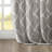 Saratoga Fretwork Print Grommet Top Single 50x95" Window Curtain Panel-1477263120-1477263151