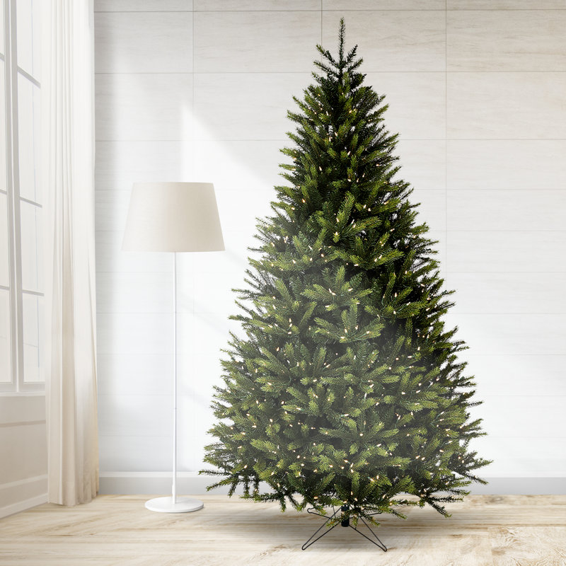 90' H Lighted Artificial Spruce Christmas Tree