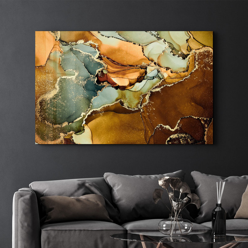 Peinture élégante en verre trempé de 27,6 po x 43,3 po | 100% verre trempé, épaisseur: 0,16 pouce | Œuvre imprimée UV, parfaite pour la décoration intérieure et les intérieurs modernes, des visuels époustouflants pour toute pièce