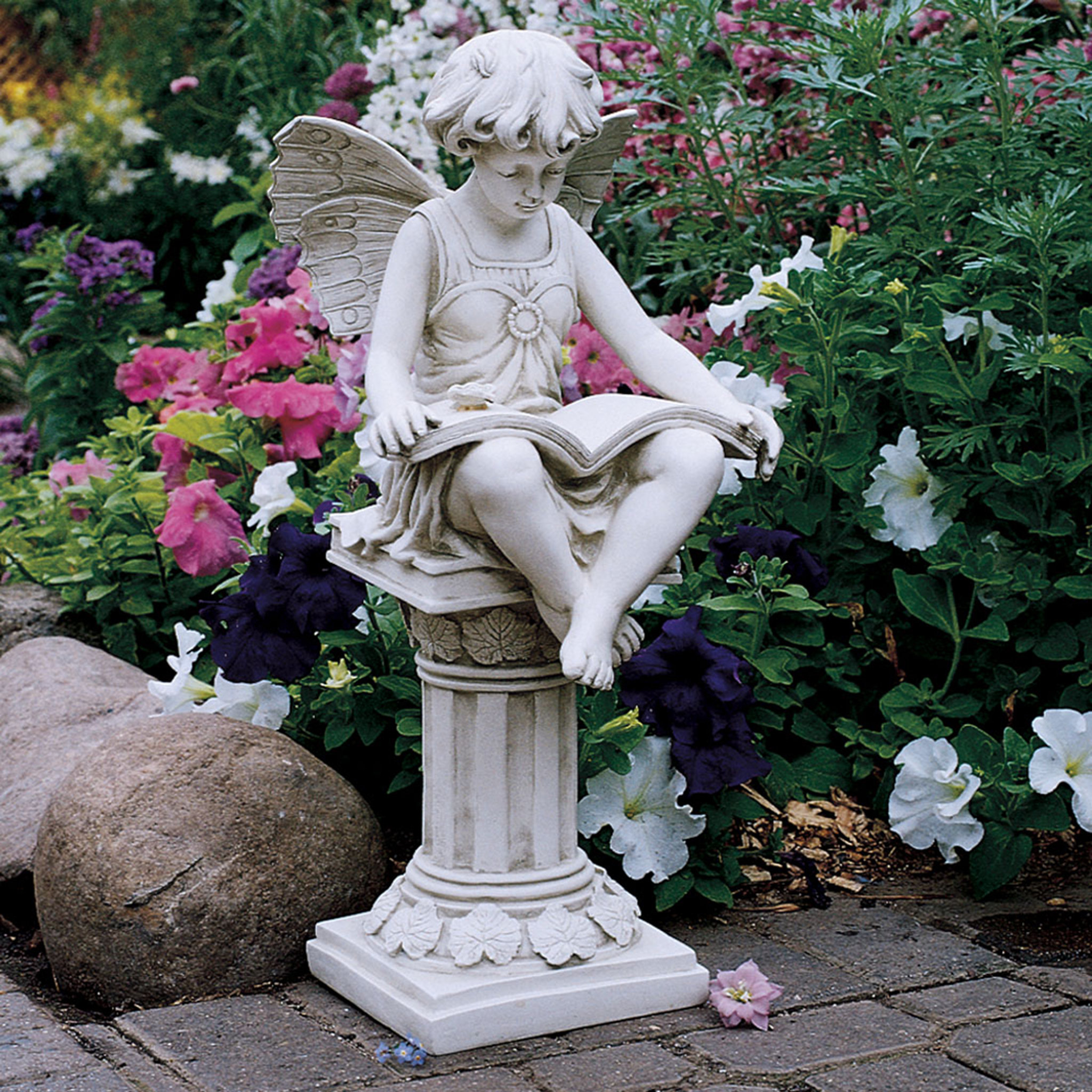 Design Toscano The British Reading Fairy Statue & Reviews | Wayfair