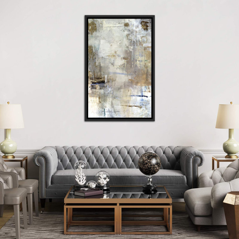 «Asking for White» par Julian Spencer - reproduction d'art, H 26 po x l 18 po x 1,5 po, Toile avec cadre noir patiné