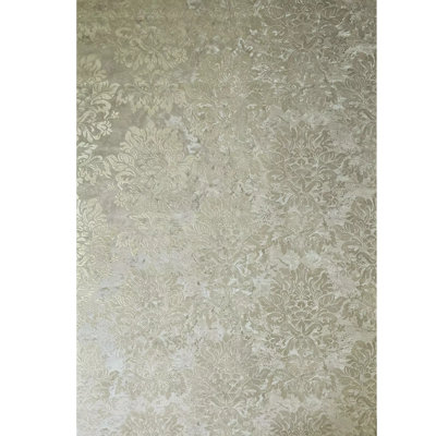 Papier peint texturé damassé taupe