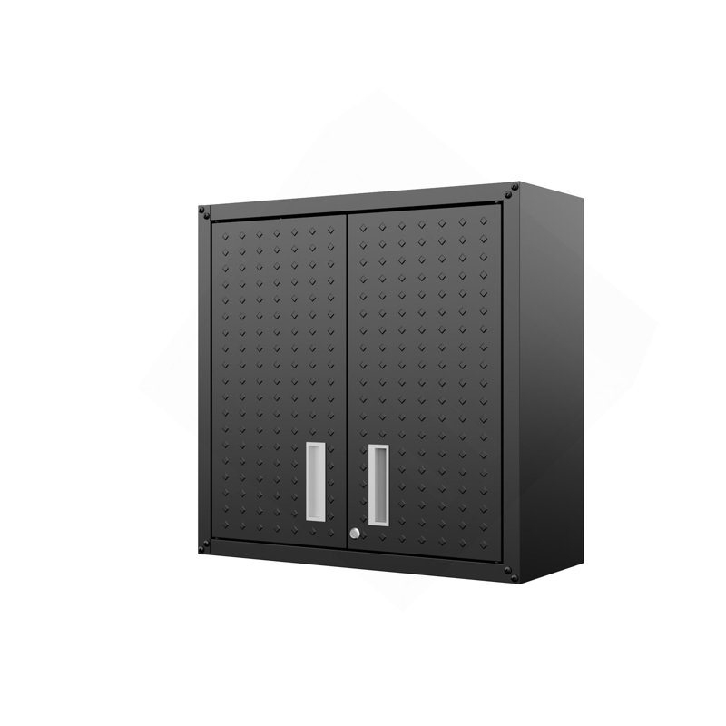 Armoire de garage flottante gris anthracite, Gris anthracite