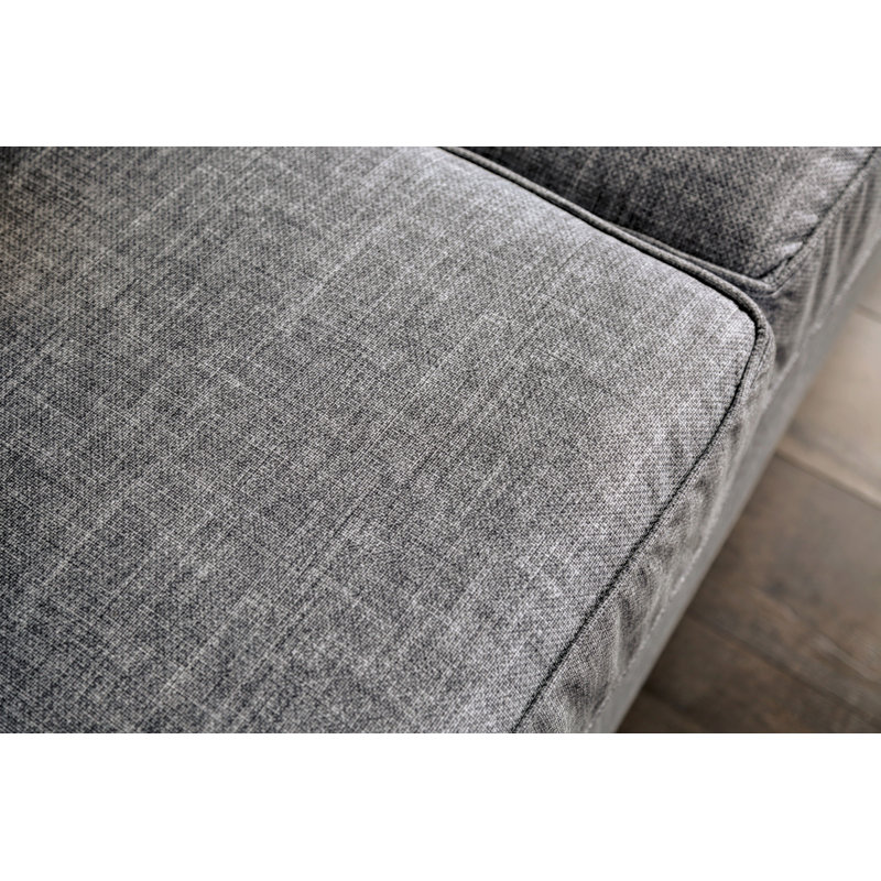Canapé Bolander Hagal, 100% polyester gris clair